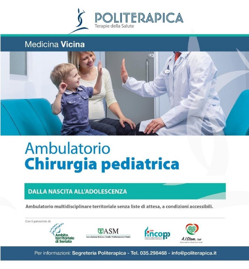 Quattro patrocini per la chirurgia pediatrica